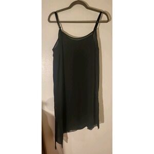 The Fisher Project (Eileen) 100% Black Silk Slip Dress Sz Medium Quiet Luxury